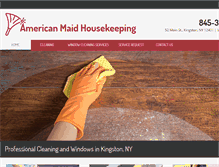 Tablet Screenshot of americanmaidhousekeeping.com